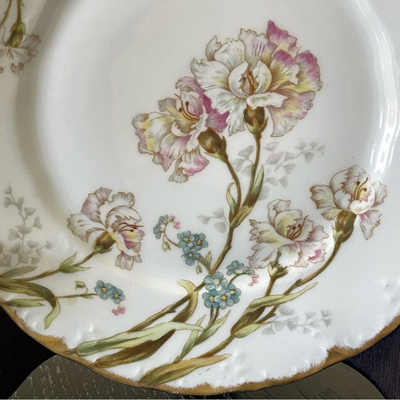 Vintage Limoges France Gold Encrusted Elite Works Signed Hand Painted Plate - Picture 3 of 10